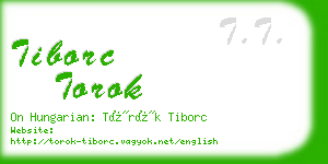 tiborc torok business card