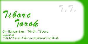 tiborc torok business card
